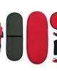 عربة أطفال أحمر زن يويو2 بهيكل أسود ومهد محمول خفيف أحمر image number 7